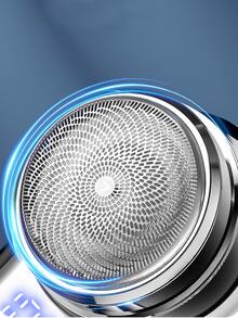 Portable Rechargeable Mini Electric Shaver With Battery Indicator, Creative And Personalised Design, Perfect Gift For Boyfriend - Black - View 5