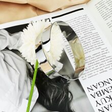 1 Miếng Đúng mốt Kim loại Sáng bóng Cô gái Goth hiện đại Quá quắt Cánh tay  Vòng tay Đối với Của phụ nữ Mặc hàng ngày - Bạc - Xem 3