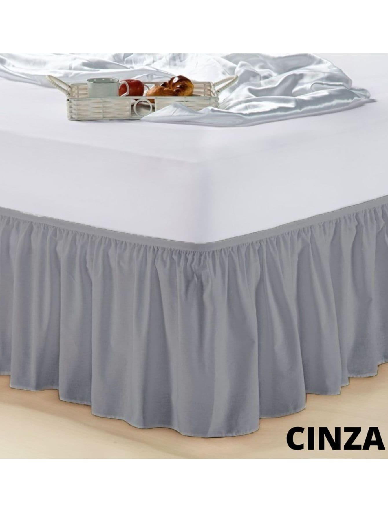 Bed Skirts - 灰色 - 查看 1