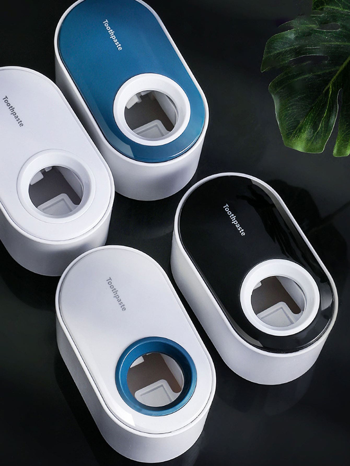 Automatic toothpaste squeezer Suction wall mounted dental rack No