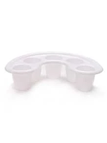 1 Miếng Móng tay Bát Với 5 Ngón tay Tách biệt Và 5 lỗ Đối với Da chết , Acetone Loại bỏ , Vật liệu nhựa - trắng - Xem 4