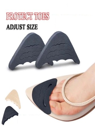 1 双厚实柔软防滑底贴和前掌鞋垫，带鞋跟衬垫