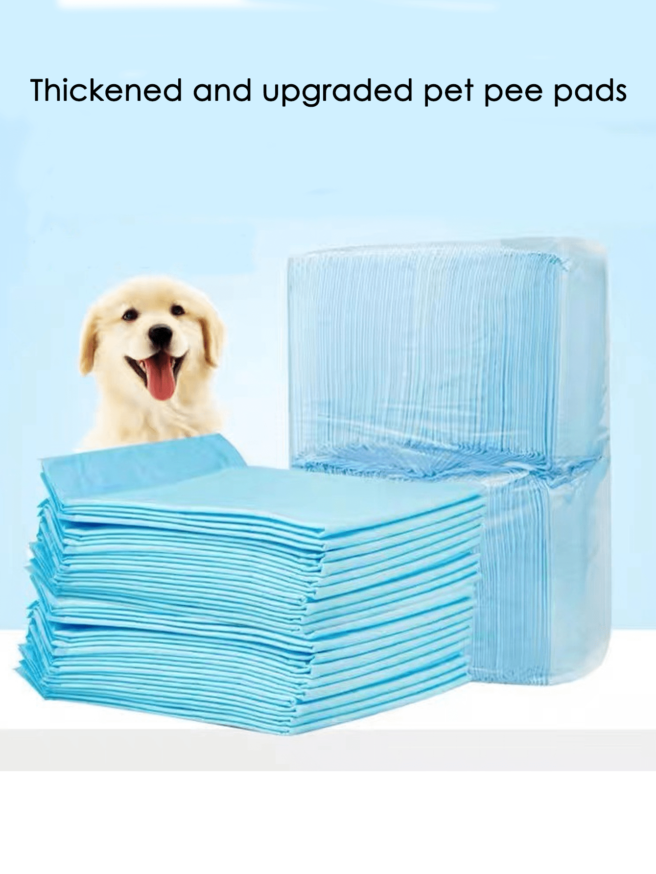100pcs 33 45cm Dog And Puppy Pee Pads With Leak proof Quick dry Design 100pcs-33-45cm-dog-and-puppy-pee-pads-with-leak-proof-quick-dry-design