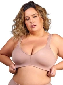 Plus Size Bras & Bralettes - Màu be - Xem 1