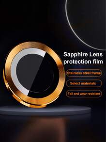 3 cáiTương thích với kính cường lực iPhone 14 Pro Max Tương thích với iPhone 11 12 13 Pro Max Mini Plus Bảo vệ camera màu cam - trái cam - Xem 1