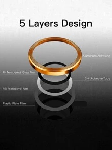 3 cáiTương thích với kính cường lực iPhone 14 Pro Max Tương thích với iPhone 11 12 13 Pro Max Mini Plus Bảo vệ camera màu cam - trái cam - Xem 3