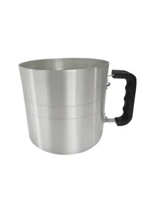 Jogo de Panelas 09 Peças Alumínio polido + Utensílios - Prata - Visão 7