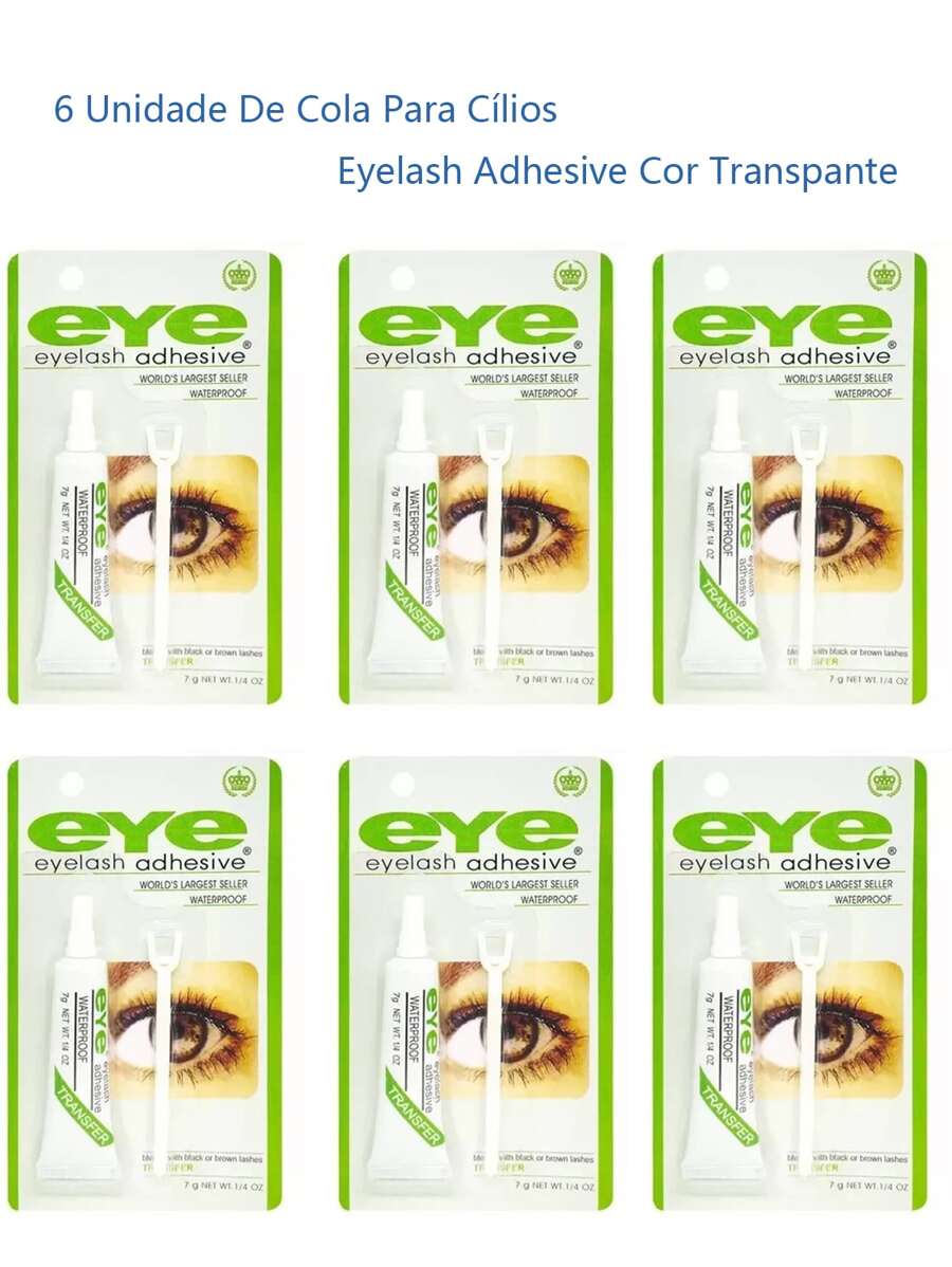 Cola Para Cílios Postiço Eyelash Adhesive Waterproof Prova D'água 7g Cor Transparente - EYE - Transparente - Visão 1