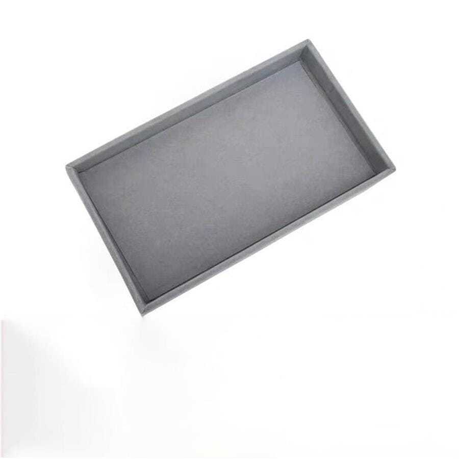 1 Miếng Đúng mốt Đồ trang sức Trưng bày Cái mâm Đối với Hằng ngày Lưu trữ Và Tủ trưng bày - Xám - Xem 1