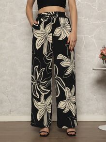 Women Pants - 黑色 - 查看 1