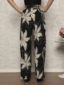 Women Pants - 黑色 - 查看 4