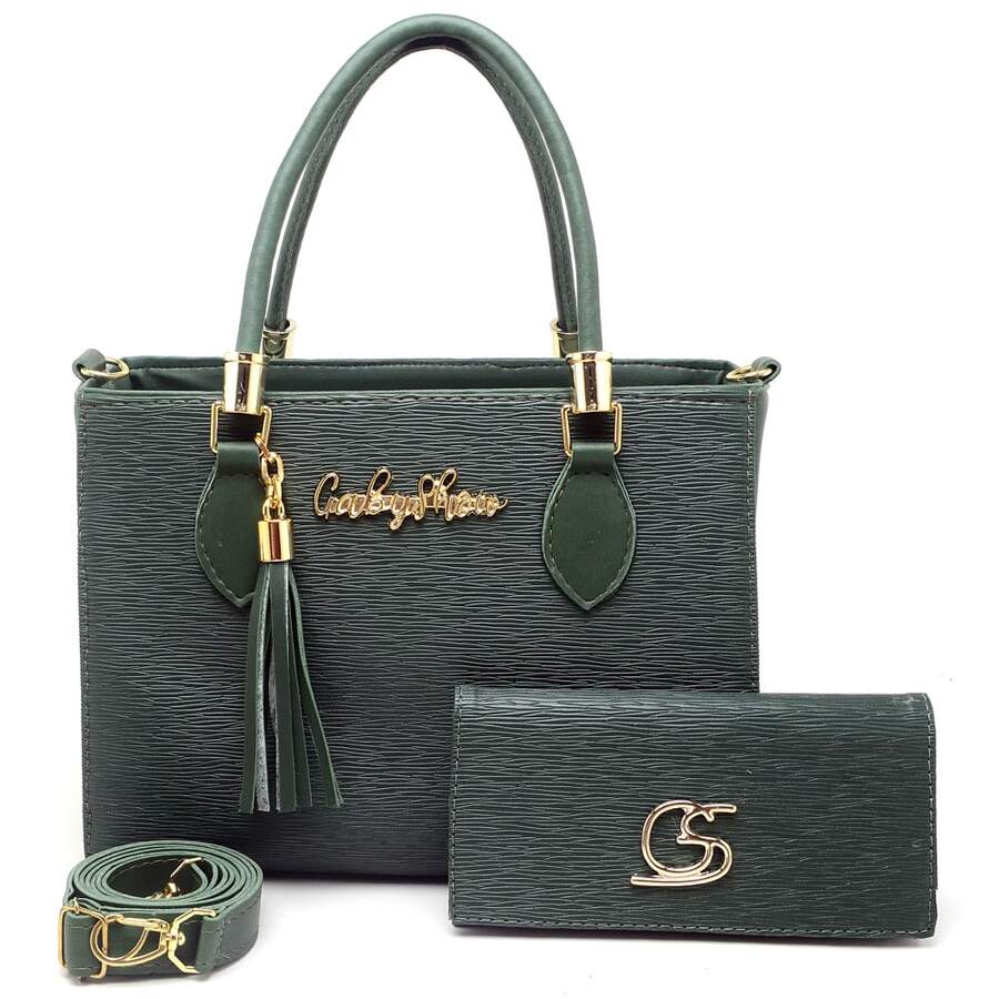 Traditional Bag Kit + Anjik Gaby Show Wallet - xanh quân đội - Xem 1