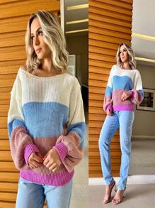 Women Sweater Co-ords - 淺灰色 - 查看 3