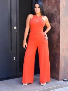 Women Bodysuits - Burnt Orange - View 2