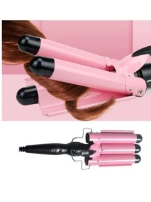 Chapinha Triondas Formato Triplo 25mm Modelador De Ondas de Cachos 200°C - Multicolorido - Visão 5