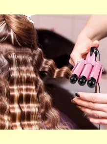 Chapinha Triondas Formato Triplo 25mm Modelador De Ondas de Cachos 200°C - Multicolorido - Visão 7