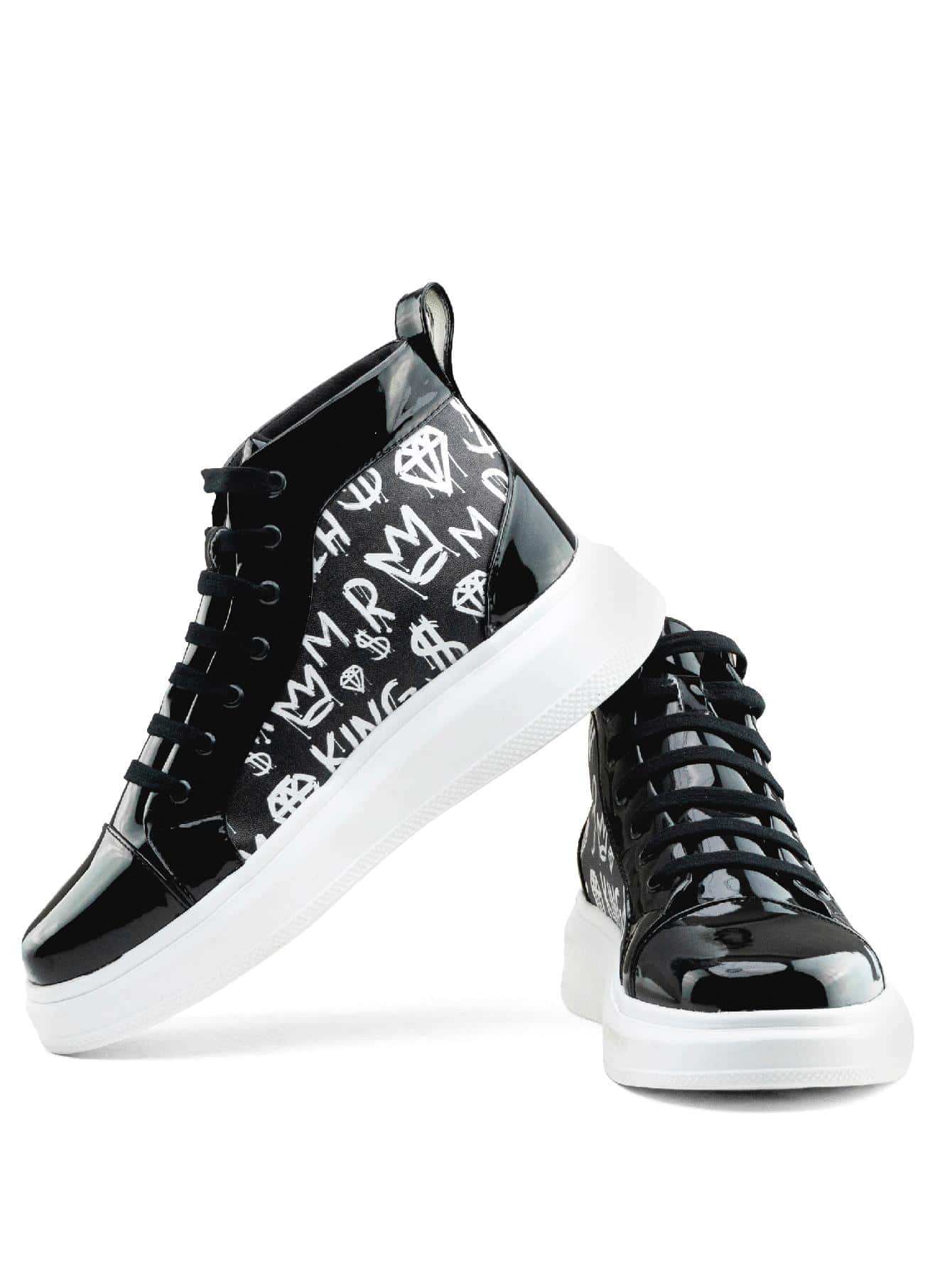 Tenis Bota Hombre Negro recubierto King - Negro - Ver 1