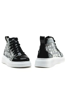 Tenis Bota Hombre Negro recubierto King - Negro - Ver 3