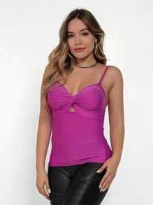 Women Tank Tops & Camis - Màu tím - Xem 7