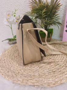 Women Crossbody - Màu be - Xem 3
