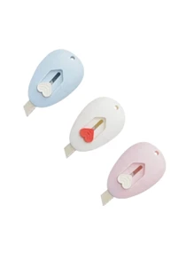 Estilete Oval com Coração Mini - Azul bebê - Visão 4