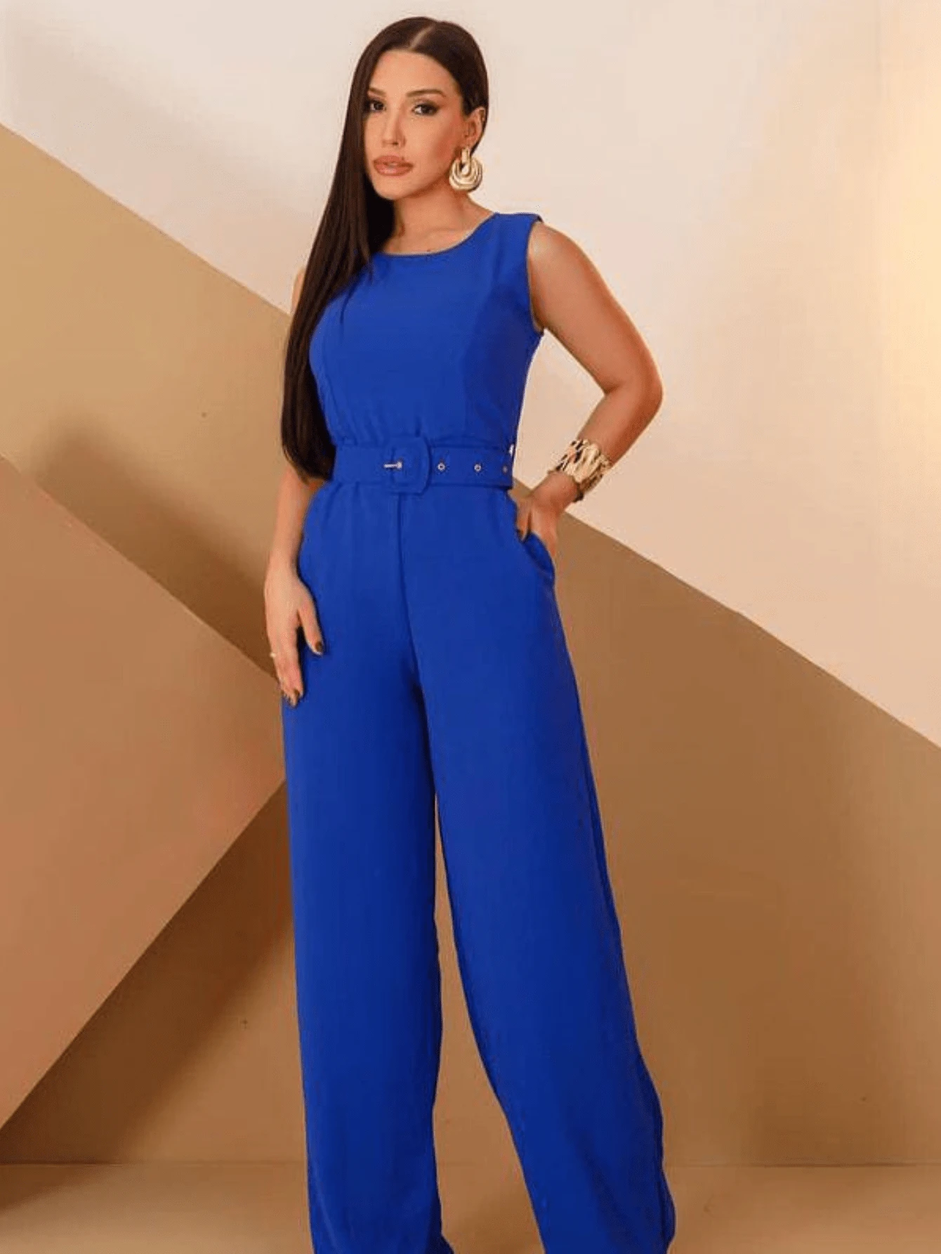 Women Suit Sets - Blue - View 1