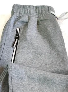 Men Pants - 淺灰色 - 查看 2