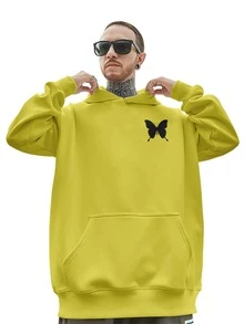 Men Sweatshirts - Màu vàng - Xem 2