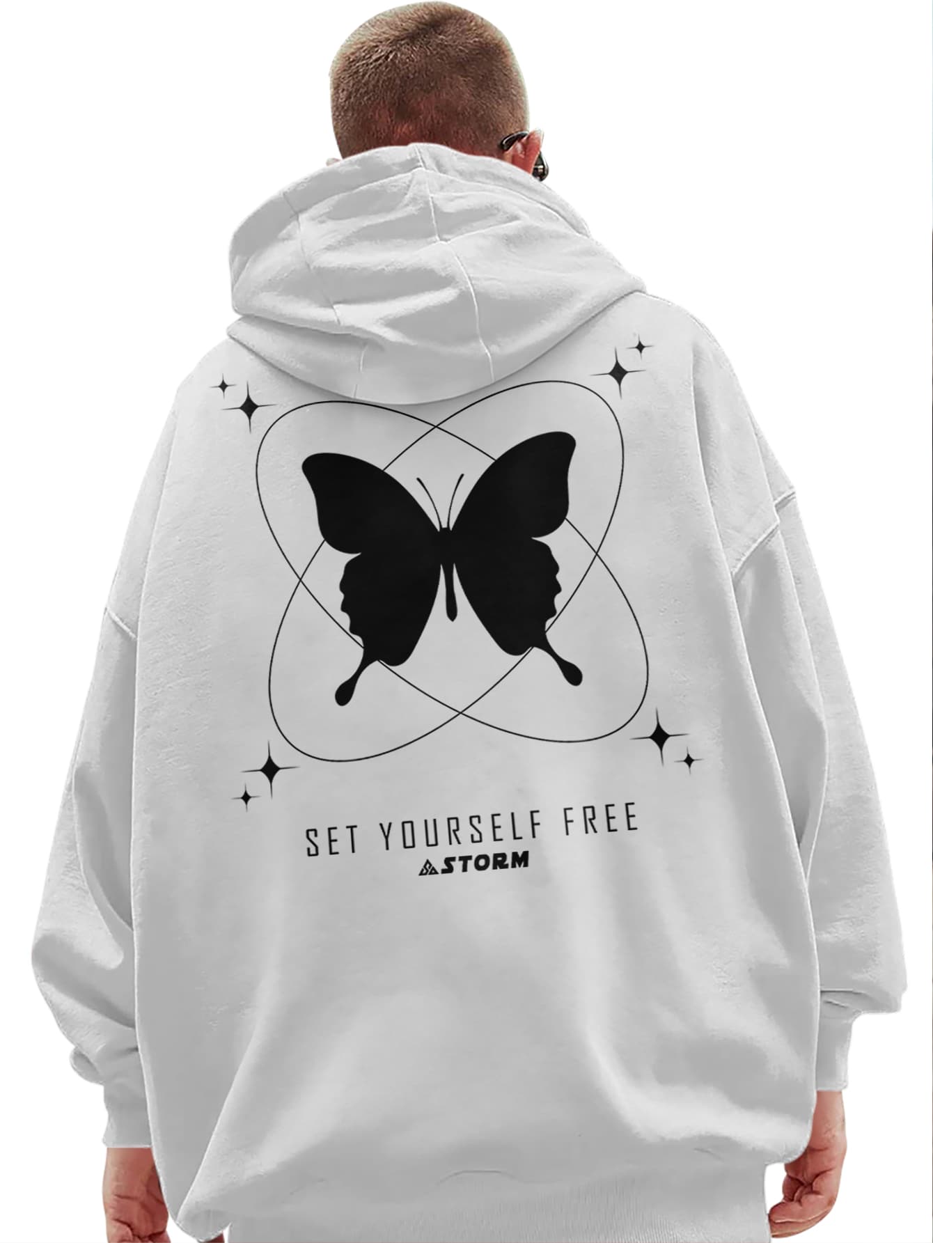 Men Sweatshirts - 白色 - 查看 1
