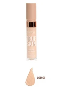 01-Corretivo de alta Cobertura Natural True Skin Maquiagem Febella CL5095 Festa Junina - Bege - Visão 1