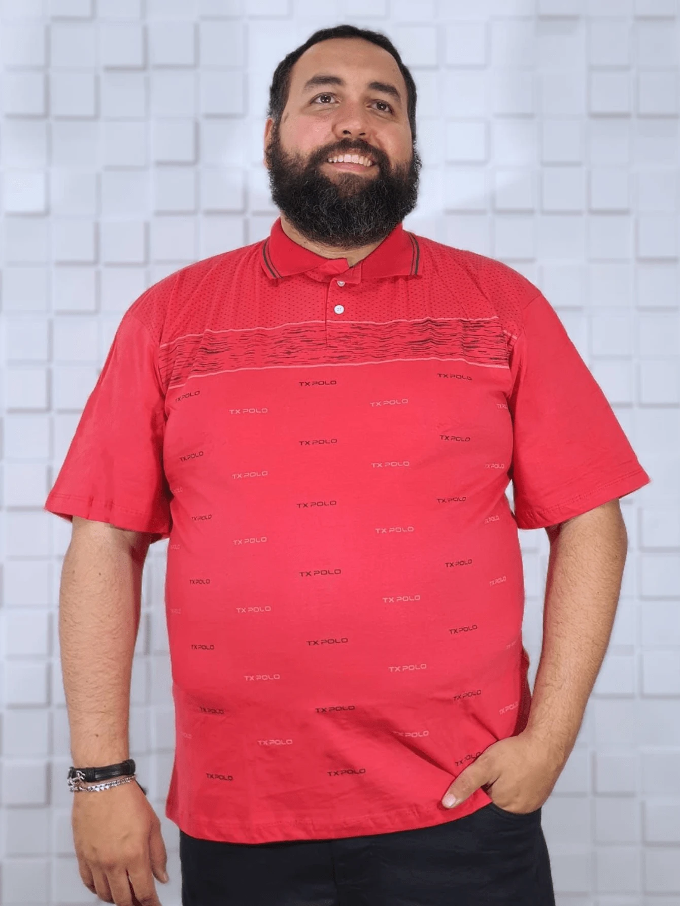 Men T-Shirts - 紅色 - 查看 1