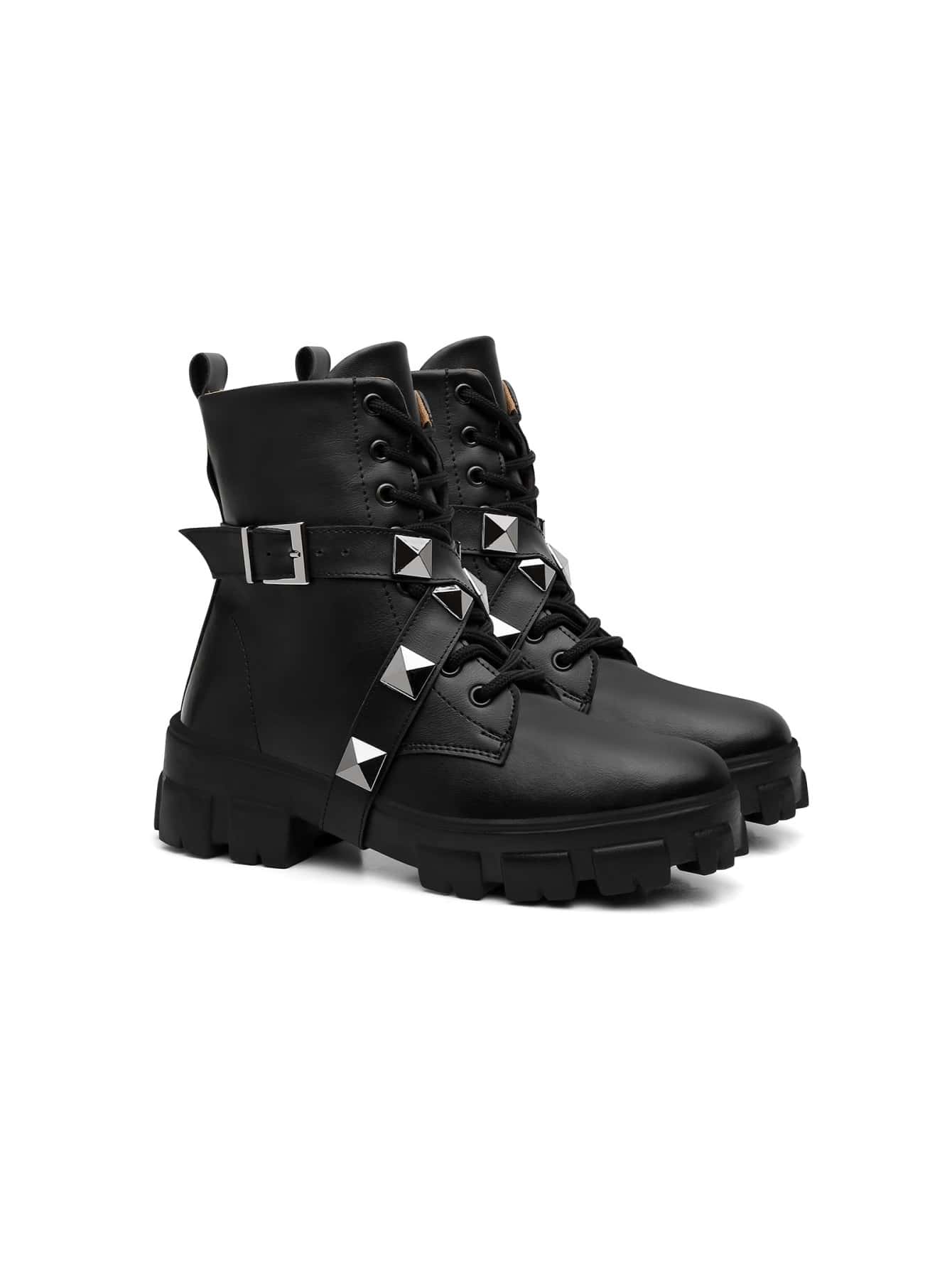 Women Fashion Boots - 黑色 - 查看 1
