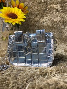 Women Shoulder Bags - 銀色 - 查看 1