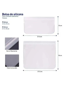 Bluelander -Friendly Storage Bags, 10 Pieces. - Clear - View 4
