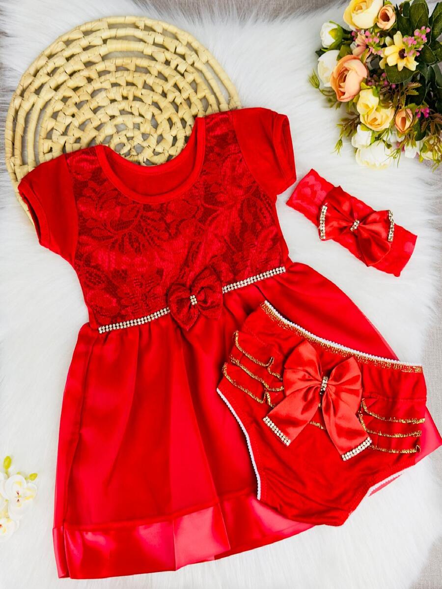 Young Girls Partywear - 紅色 - 查看 1