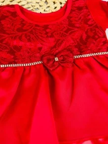 Young Girls Partywear - 紅色 - 查看 3