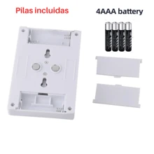Apagador con luz LED para closets y espacios oscuros. Interruptor con luz LED blanca para iluminar espacios del hogar - Blanco - Ver 8