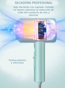 Mini Foldable Portable Hair Dryer Compact 2 Speed Design. - Dusty Pink - View 4