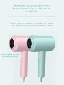 Mini Foldable Portable Hair Dryer Compact 2 Speed Design. - Dusty Pink - View 5