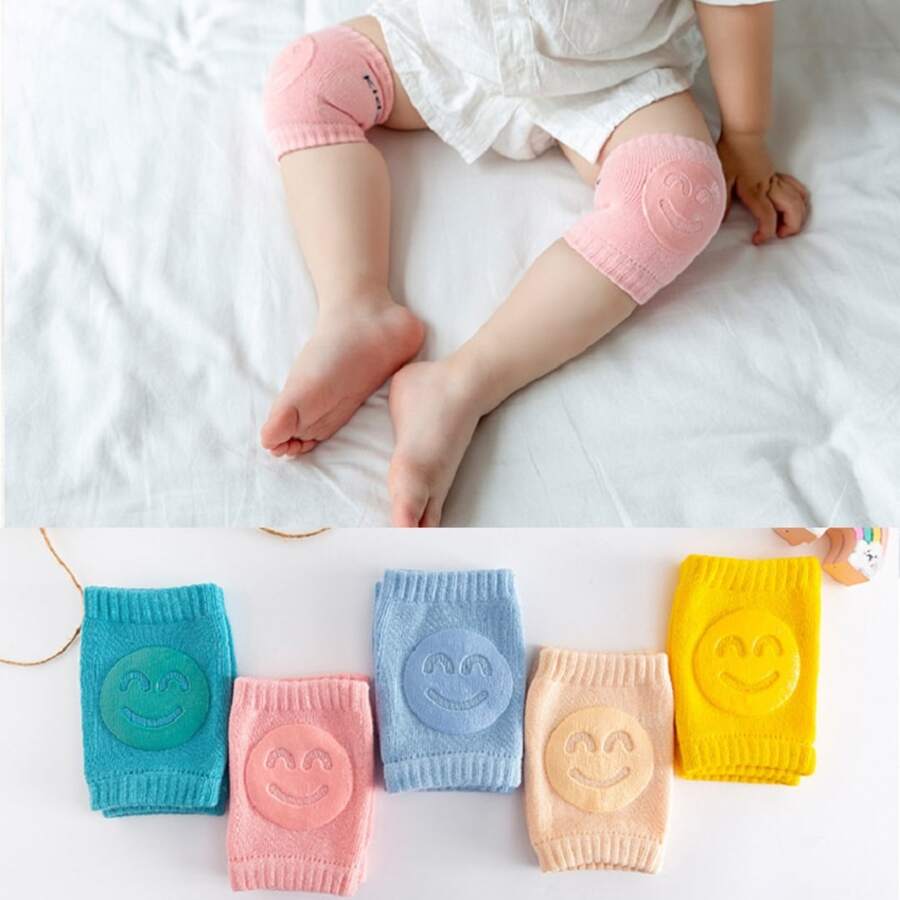 5 Piezas de Rodilleras Para Bebe Con Antideslizantes , Rodilleras Antideslizantes Para Gateadores Y Niños , Niñas Pequeños , colores surtidos - Multicolor - Ver 1