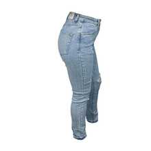 Jeans Pegados de Mezclilla Stretch Con brillos Tornasol al Contacto del Sol. - US7 - Ver 2