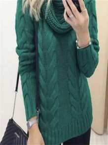 Women Sweaters - Verde Oscuro - Ver 2