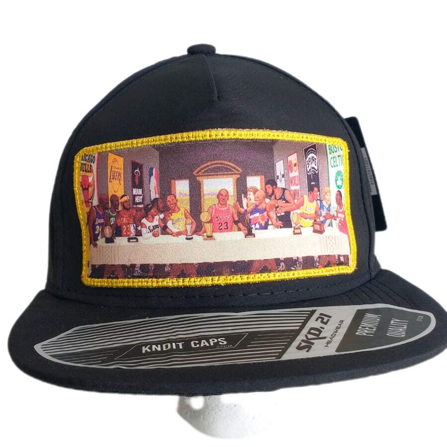 Gorra Plana Snapback De Moda Gorra Plana para Hombre y Mujer. Gorras Planas Ajustables para Uso Casual. Cachuchas para Sol con Visera Plana, Gorra tipo Snapback - Blanco y Negro - Ver 1