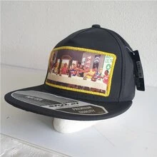 Gorra Plana Snapback De Moda Gorra Plana para Hombre y Mujer. Gorras Planas Ajustables para Uso Casual. Cachuchas para Sol con Visera Plana, Gorra tipo Snapback - Blanco y Negro - Ver 4