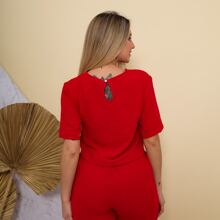 Women Two-piece Outfits - Đỏ - Xem 5