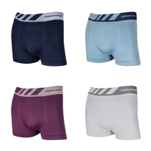 Kit 10 Cuecas  Boxer Sem Costura Sortidas - Multicolorido - Visão 3
