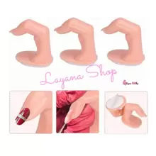 50 Pieces Fingers With Practical Nail For Nail Designs Sample - Camel - View 3