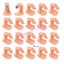50 Pieces Fingers With Practical Nail For Nail Designs Sample - Camel - View 1