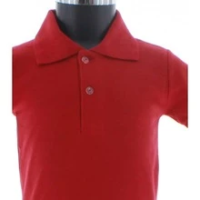 Playera Polo Para Niño De Algodon color rojo 3342 2-18 Años - Rojo - Ver 3