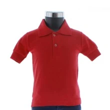 Playera Polo Para Niño De Algodon color rojo 3342 2-18 Años - Rojo - Ver 1